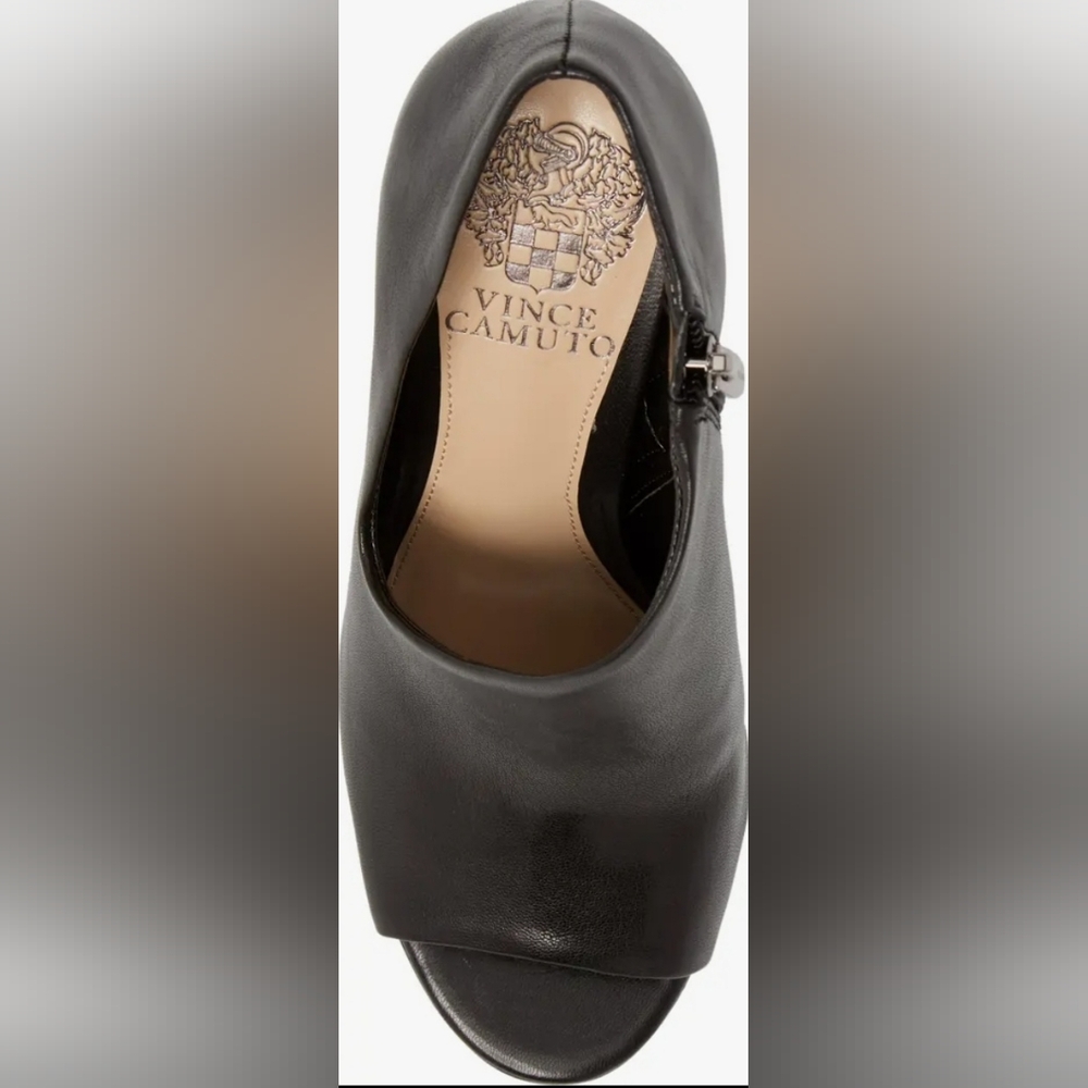 Size 6 - 🆕️ Vince Camuto Careeta Sleek Black Open-Toe Heels - Picture 5 of 11